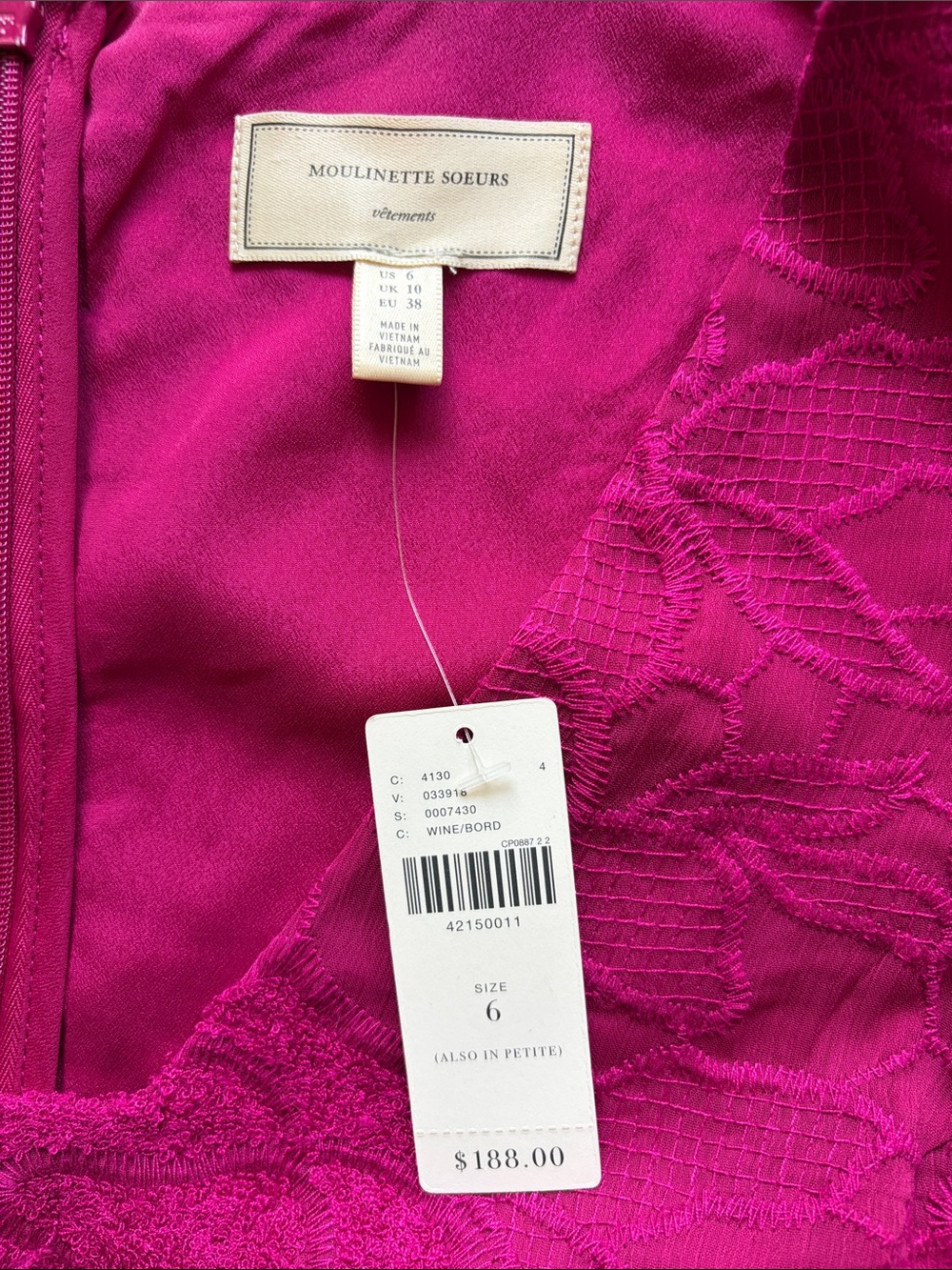 NWT Moulinette Soeurs Persephone Dress - Sz 6 - Picture 5 of 16